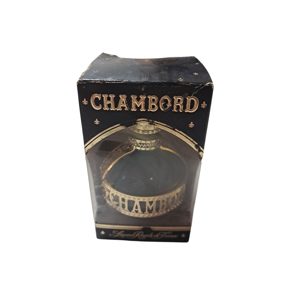 Chambord‎ Liqueur Royale Deluxe Glass Liquor Bottle Vintage 50 ML